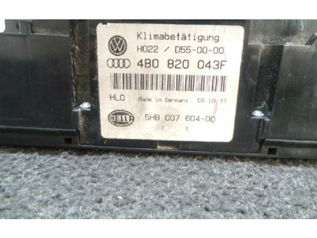 Блок управления климат-контролем HELLA   Audi A6 S6 C5 4B