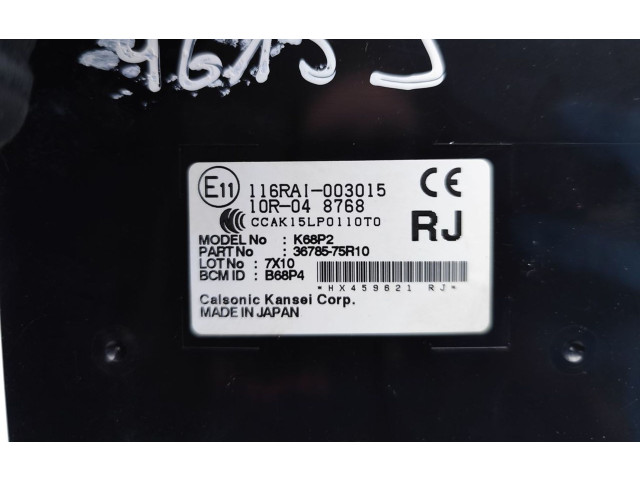 Блок комфорта 36785-75R10, 116RAI-003015 Suzuki Ignis