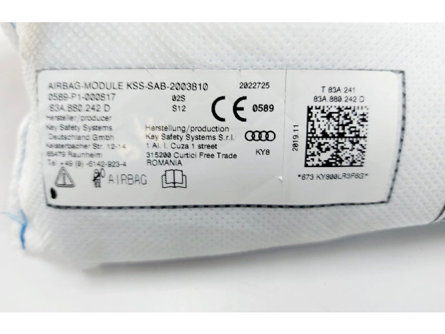 Подушка безопасности в сиденье 83A880242D Audi Q3 F3