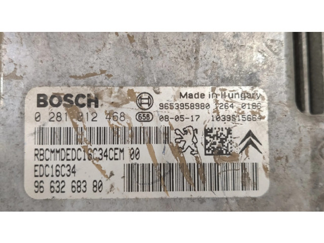 Комплект блоков управления 9663268380, 9657999780 Citroen Xsara Picasso