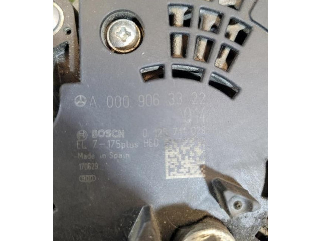 Генератор A0009063322, 651930   Mercedes-Benz GLA W156      