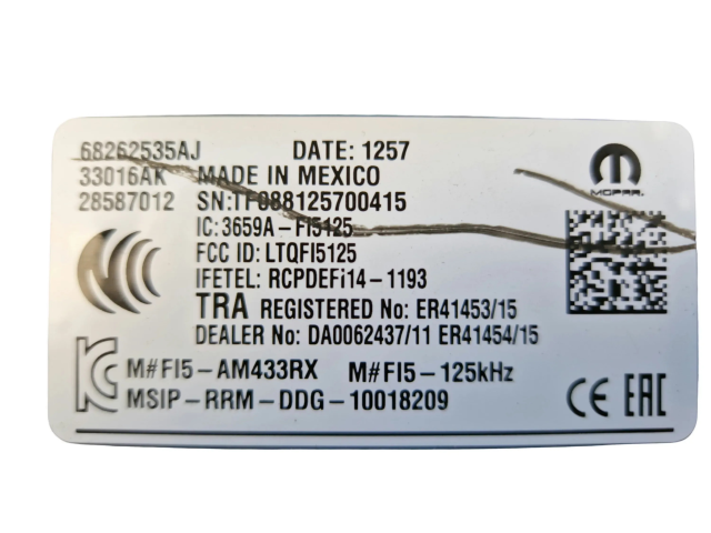 Модуль управления BSM 68262535, 68262535AJ Jeep Compass