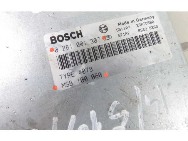 Блок управления двигателя MSB100060, 0281001307 Rover 600