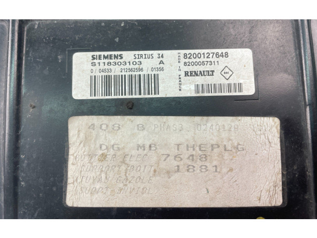 Řídící jednotka S118303103A, 8200127648 Renault Clio IV 2012