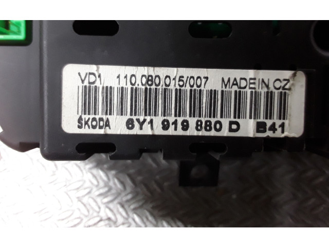 Панель приборов 6Y1919880D Skoda Fabia Mk1 (6Y)