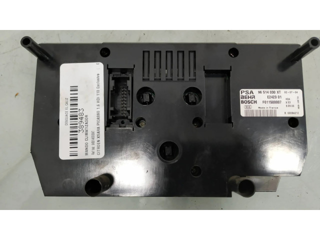 Блок управления климат-контролем 96514030XT Citroen Xsara Picasso