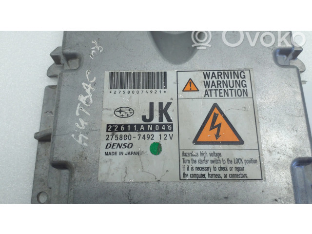 Řídící jednotka 22611AN040, 2758007492 Subaru Outback 2009