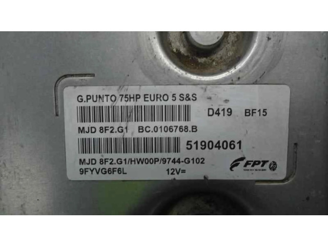 Řídící jednotka 51904061, MJD8F2G1 Fiat Grande Punto 2005