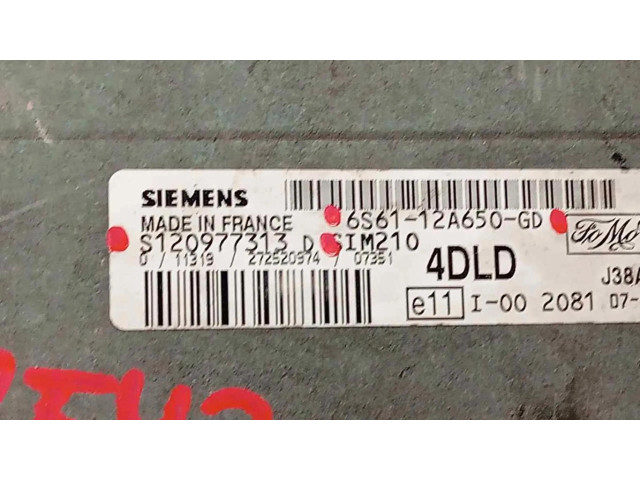 Řídící jednotka 6S6112A650GD, MODULOELECTRONICO Ford Fiesta