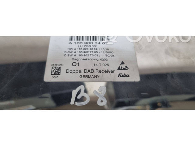 Antenos valdymo blokas A1668202089, A1669003407   Mercedes-Benz C W204      