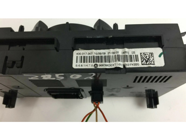 Блок управления климат-контролем 96839635XT, Z2502   Peugeot 5008