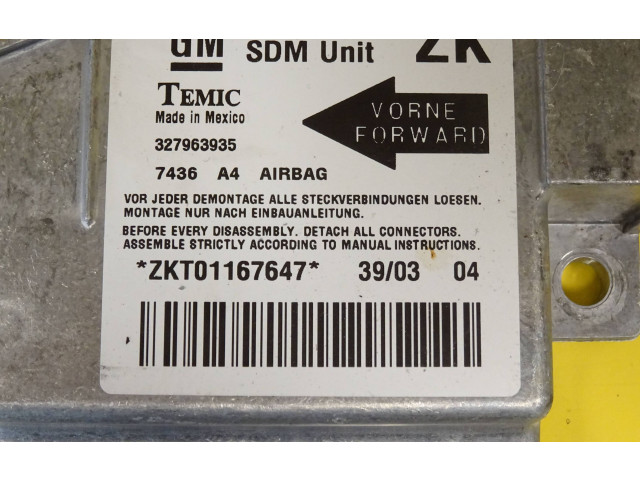 Блок подушек безопасности 13158713, 13158713ZK   Opel Meriva A