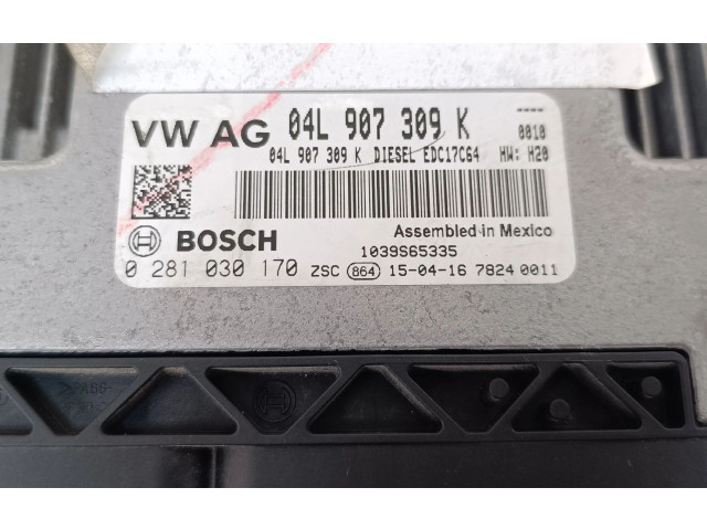 Блок управления двигателя 04L907309K, 0281030170   Volkswagen Jetta VI