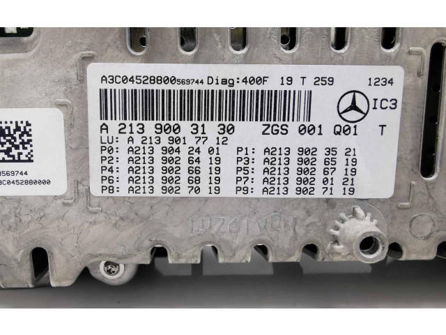 Přístrojová deska  Mercedes-Benz E W213 2019 A2139003130, A2139017712  