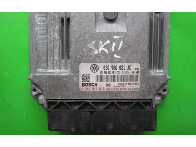 Řídící jednotka 03G906021JC, 0281013619 Skoda Octavia Mk2 (1Z) 2006