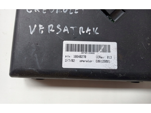Блок управления 16640270   Chevrolet Trans Sport