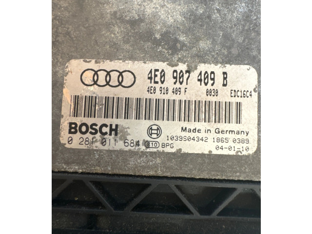 Řídící jednotka 4E0907409B, 4E0910409F Audi A8 S8 D3 4E 2004