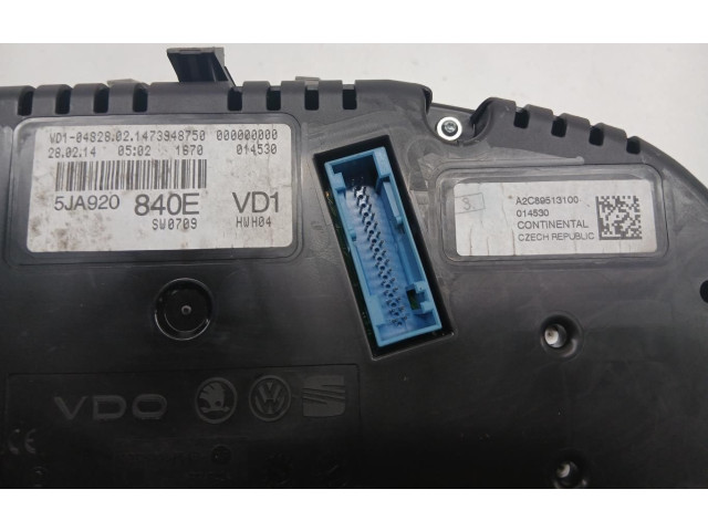 Панель приборов 5JA920840E   Skoda Rapid (NH)       