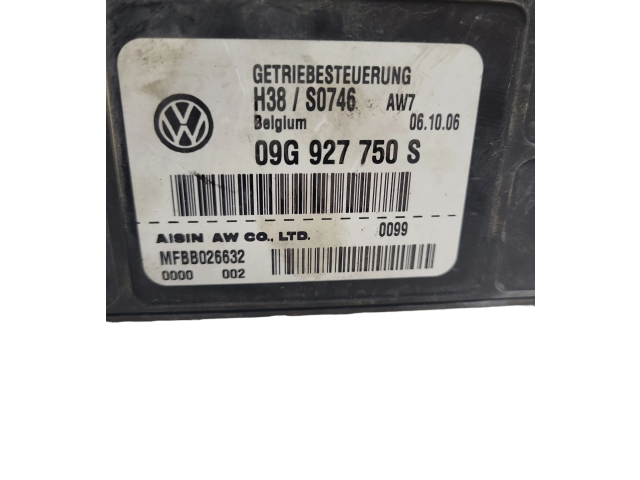 Блок управления коробкой передач 09G927750S, MFBB026632   Volkswagen PASSAT B6