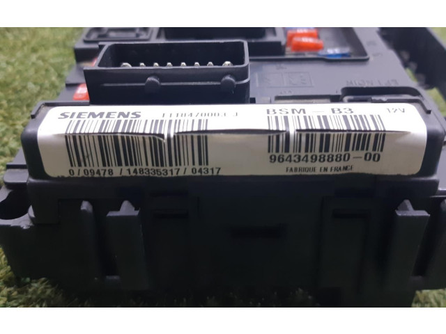   Pojistková skříňka 9643498880   Citroen Berlingo 2005