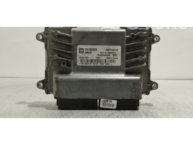 Блок управления двигателя 25182025, 5WY1K11A Chevrolet Spark