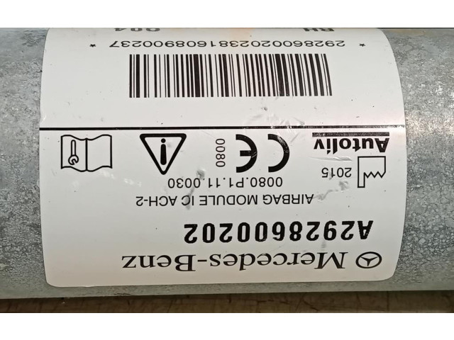 Боковая подушка безопасности A2928600202, 642826   Mercedes-Benz GLE (W166 - C292)