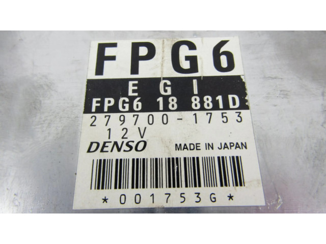 Блок управления двигателя 2797001753 Mazda Premacy