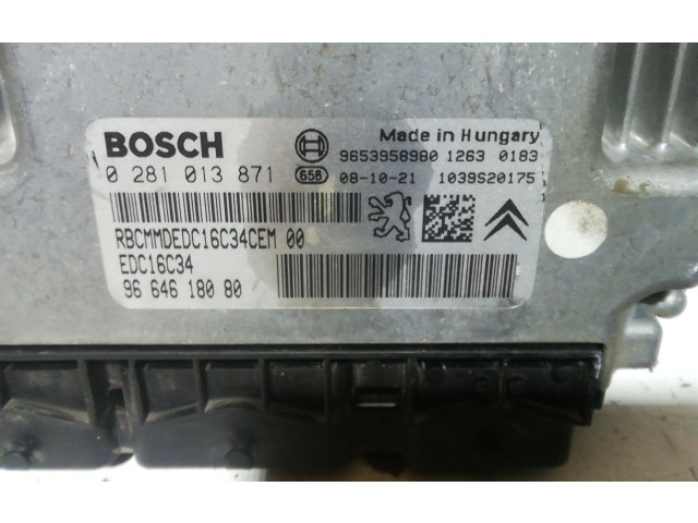 Řídící jednotka 0281013871, 9664618080   Citroen Berlingo 2008