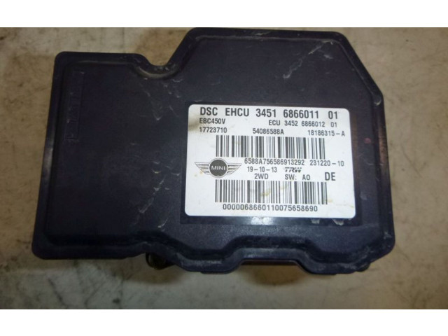 Блок АБС 6866011, 6866011 Mini One - Cooper Coupe R56 2005 - 2014 года