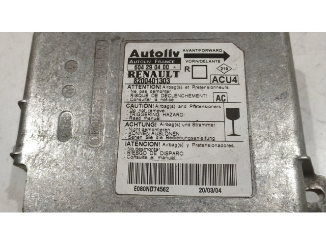 Блок подушек безопасности 604290400, 8200401303   Renault Scenic II -  Grand scenic II
