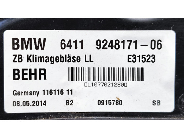 Вентилятор печки 9248171, 0915780 BMW X5 E70