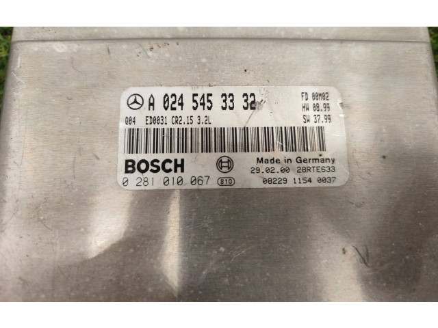 Řídící jednotka A0245453332, 28RTE633 Mercedes-Benz S W220 1999