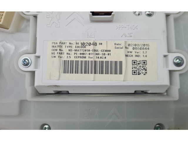 Панель приборов 9810204880, 0850844 Peugeot 2008 I