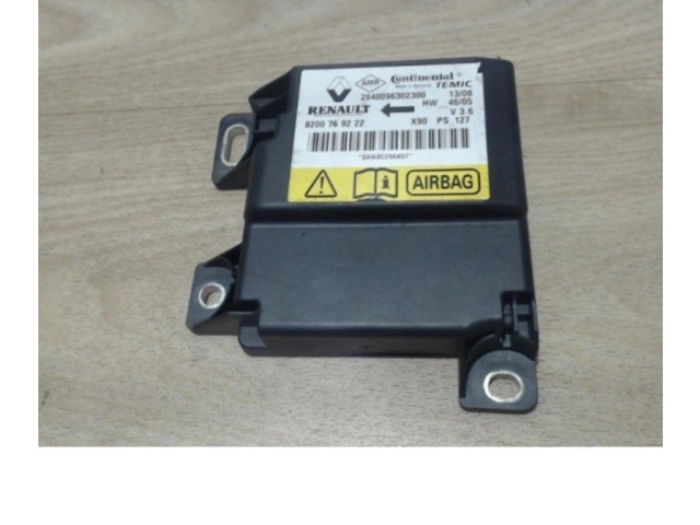 Блок подушек безопасности 8201163282, 8201163282 Dacia Logan I