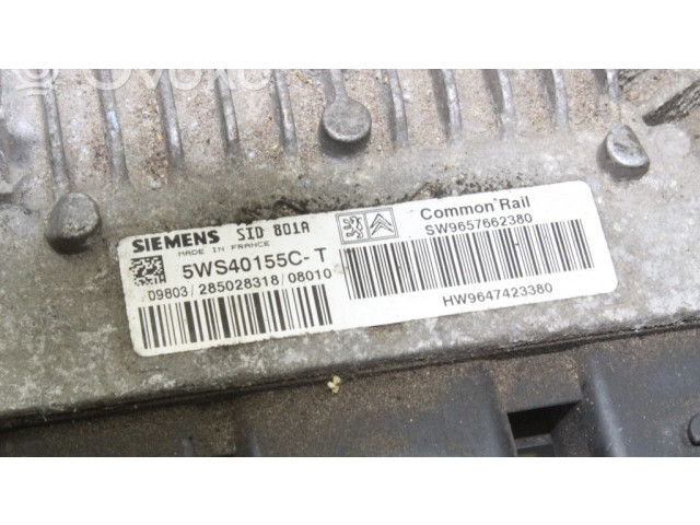 Řídící jednotka SW9657662380, HW9647423380   Citroen Berlingo 2008