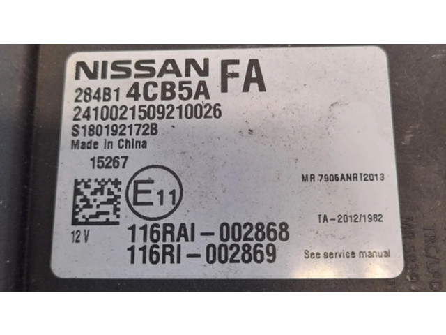 Блок комфорта 284B14CB5A, 2410021509210026 Nissan X-Trail T32