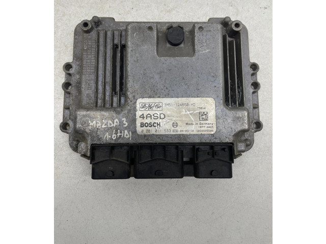 Блок управления двигателя 3M5112A650HD, 1039S05508   Mazda 3 I