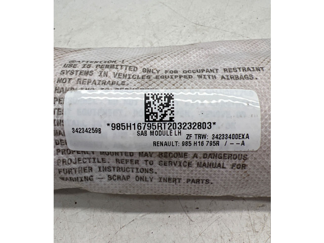 Подушка безопасности в сиденье 985H16795R, 34234259B Dacia Spring