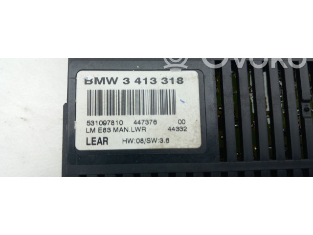 Блок управления 3413318, CENTRALINADELUZES BMW X3 E83