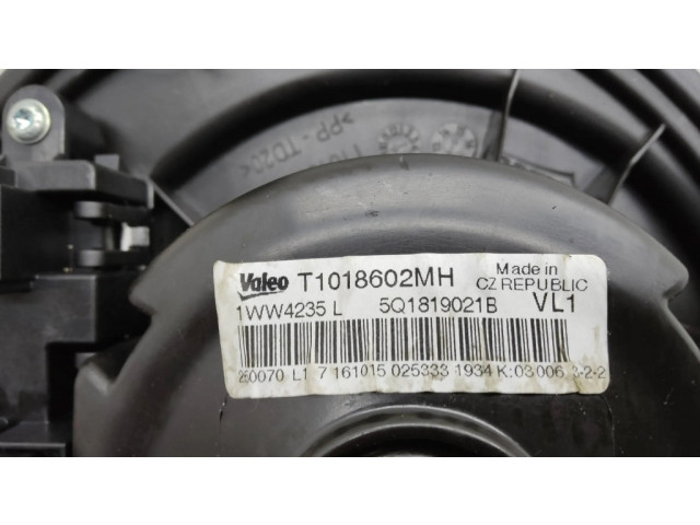 Вентилятор печки    5Q1819021B, T1018602MH   Volkswagen Golf Sportsvan