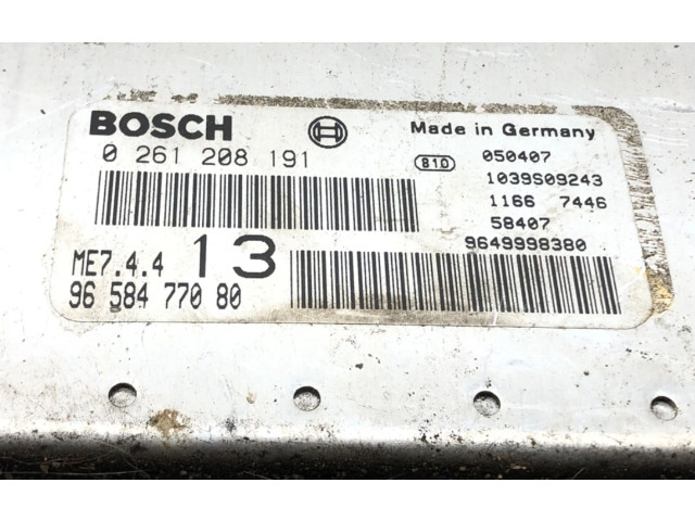 Řídící jednotka Peugeot 1007 2005