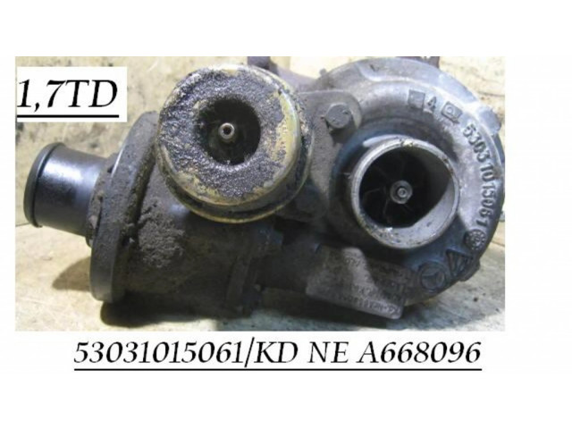Turbodmychadlo Турбина 53031015061, A668096 Mercedes-Benz A W168 0.0