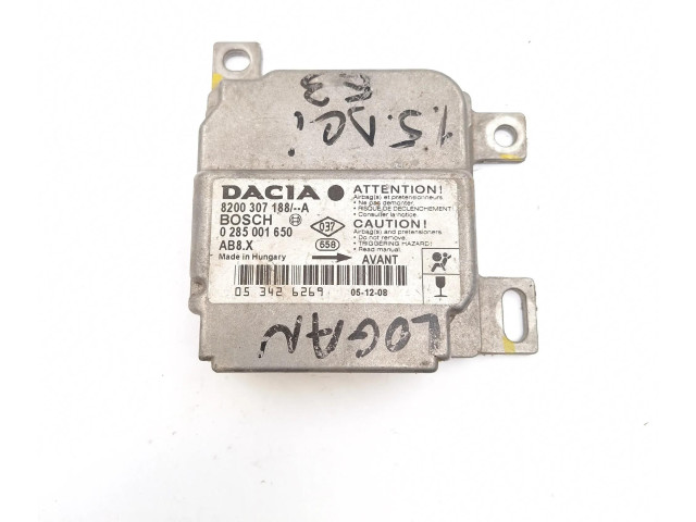Блок подушек безопасности 8200307188A, 0285001650   Dacia Logan I
