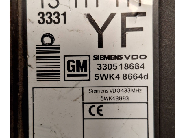 Блок комфорта 5WK48883, 330518684 Opel Meriva A