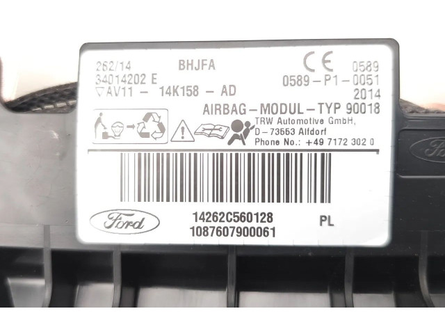 Боковая подушка безопасности AV11-14K158-AD   Ford B-MAX