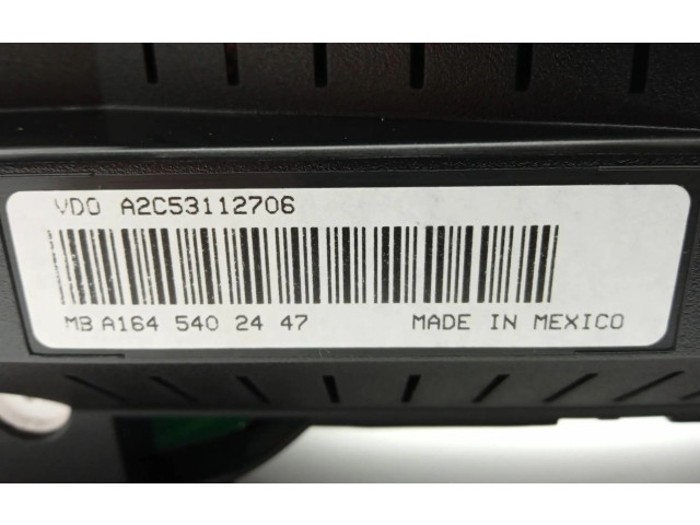 Панель приборов A1645402447   Mercedes-Benz ML W164       