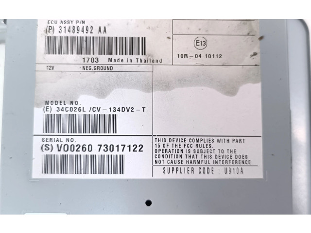 Звукоусилитель 31489492AA, 34C026L Volvo XC60 2016