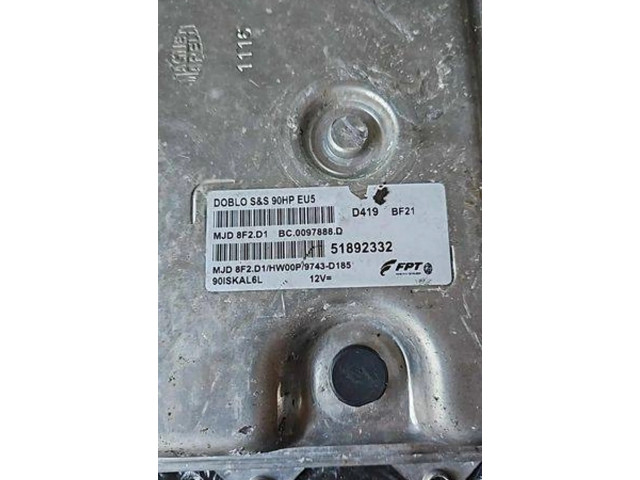 Řídící jednotka 51892332, MJD8F2D1 Fiat Doblo 2014
