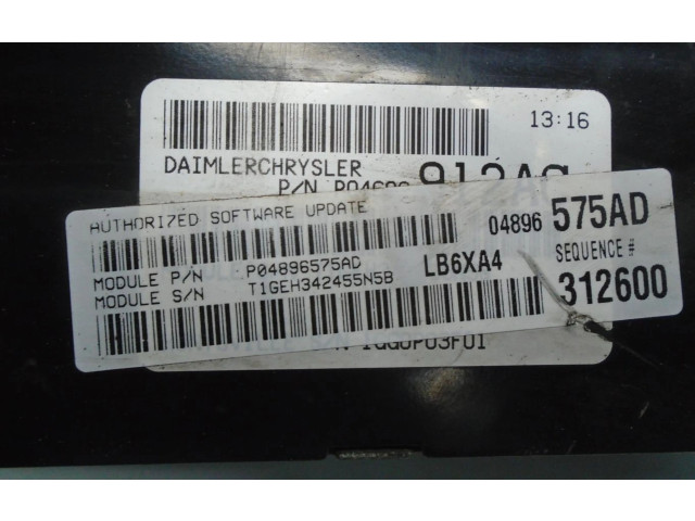 Блок управления двигателем Блок управления 04896575AD   Chrysler Sebring (ST-22 - JR)