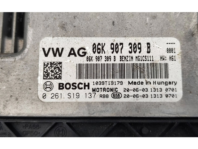 Блок управления двигателя 06K907309B, 0261S19137 Skoda Kodiaq